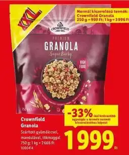 Lidl Crownfield Granola ajánlat