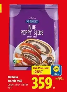 Lidl Belbake Darált mák ajánlat