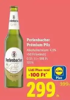 Lidl Perlenbacher Prémium Pils ajánlat