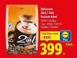 Lidl Bellarom 2in1 / 3in1 instant kávé ajánlat