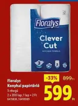 Lidl FLORALYS Konyhai papírtörlő ajánlat