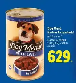Lidl Dog Menu Nedves kutyaeledel ajánlat