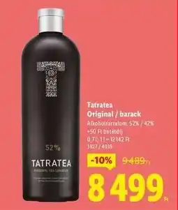 Lidl Tatratea Original / barack ajánlat