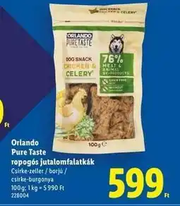 Lidl Orlando Pure Taste ropogós jutalomfalatkák ajánlat