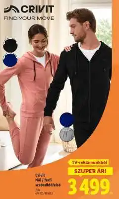 Lidl CRIVIT Női / férfi szabadidőfelső ajánlat