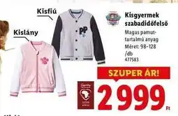 Lidl Kisgyermek szabadidőfelső ajánlat