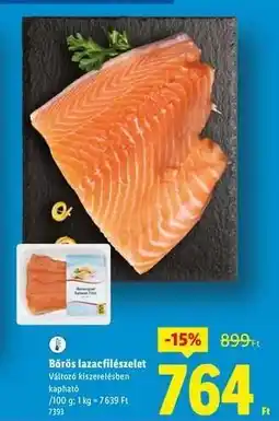 Lidl Bőrös lazacfilészelet ajánlat
