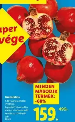Lidl Gránátalma ajánlat