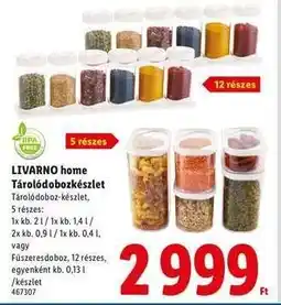 Lidl LIVARNO home Tárolódobozkészlet ajánlat
