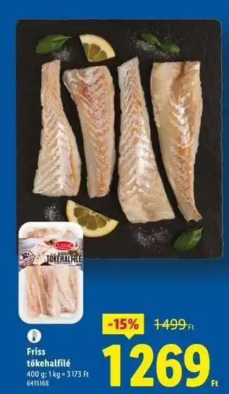 Lidl Friss tőkehalfilé ajánlat