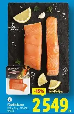 Lidl Füstölt lazac ajánlat