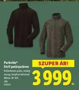 Lidl PARKSIDE Férfi polárpulóver ajánlat