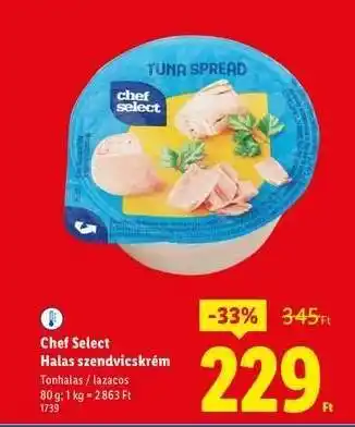 Lidl CHEF SELECT Halas szendvicskrém ajánlat