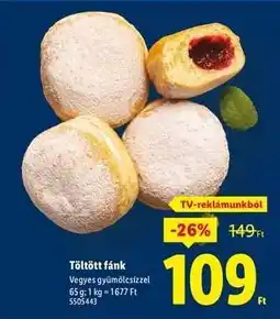 Lidl Töltött fánk ajánlat