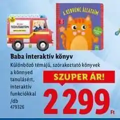 Lidl Baba interaktív könyv ajánlat