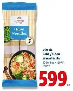 Lidl VITASIA Soba / Udon száraztészta ajánlat