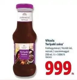 Lidl VITASIA Teriyaki szósz ajánlat
