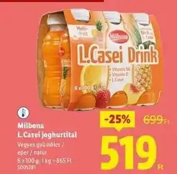 Lidl MILBONA L.Casei joghurtital ajánlat