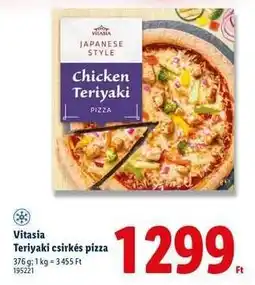 Lidl Vitasia Teriyaki csirkés pizza ajánlat