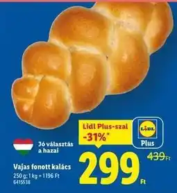 Lidl Vajas fonott kalács ajánlat