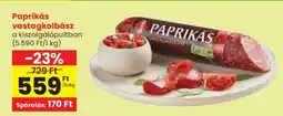 Spar Paprikás vastagkolbász ajánlat