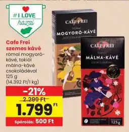 Spar CAFE FREI Szemes kávé ajánlat