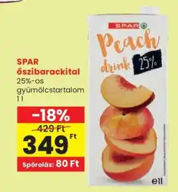 Spar SPAR őszibarackital ajánlat