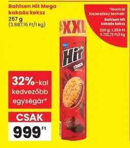Spar Bahlsen Hit Mega kakaós keksz ajánlat
