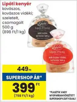 Spar Lipóti kenyér ajánlat