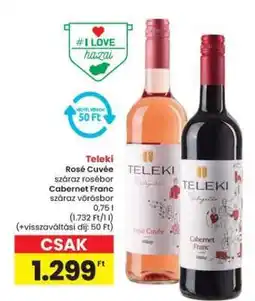 Spar Teleki Rosé Cuvée és Cabernet Franc ajánlat