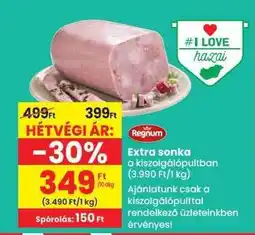 Spar Extra sonka ajánlat