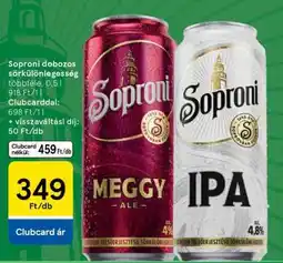 Tesco Soproni Meggy Ale / IPA ajánlat