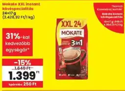 Interspar Mokate XXL instant kávéspecialitás ajánlat