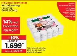 Interspar S-BUDGET teamécses ajánlat