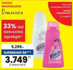Interspar Vanish folteltávolító ajánlat