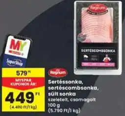 Interspar Regnum Sertéssonka, sertéscombsonka, sült sonka ajánlat