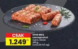 Interspar SPAR BBQ csevapcsicsi ajánlat