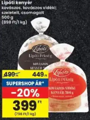 Interspar Lipóti kenyér ajánlat