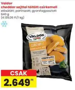 Interspar Valdor cheddar sajttal töltött csirkemell ajánlat