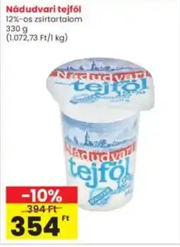 Interspar Nádudvari tejföl 12% ajánlat