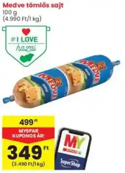 Interspar Medve tömlős sajt ajánlat