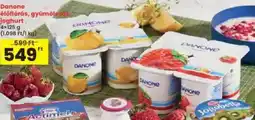 Interspar Danone élőflórás, gyümölcsős joghurt ajánlat