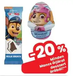 Interspar Mancs őrjárat desszert ajánlat