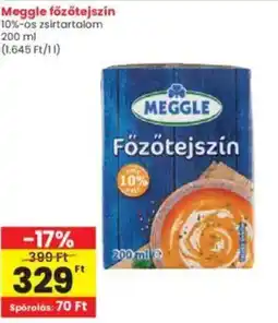 Interspar Meggle főzőtejszín ajánlat