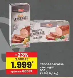 Interspar Tann Leberkäse ajánlat
