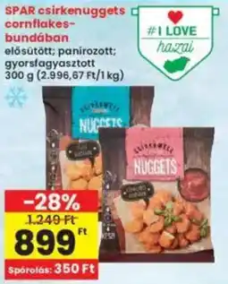Interspar SPAR csirkenuggets cornflakes- bundában ajánlat