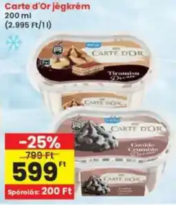 Interspar Carte d'Or jégkrém ajánlat