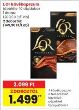 Interspar L'Or kávékapszula ajánlat