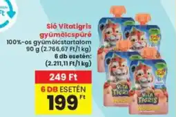 Interspar Sió Vitatigris gyümölcspüré ajánlat