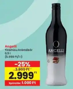 Interspar Angelli Tiramisu krémlikōr ajánlat